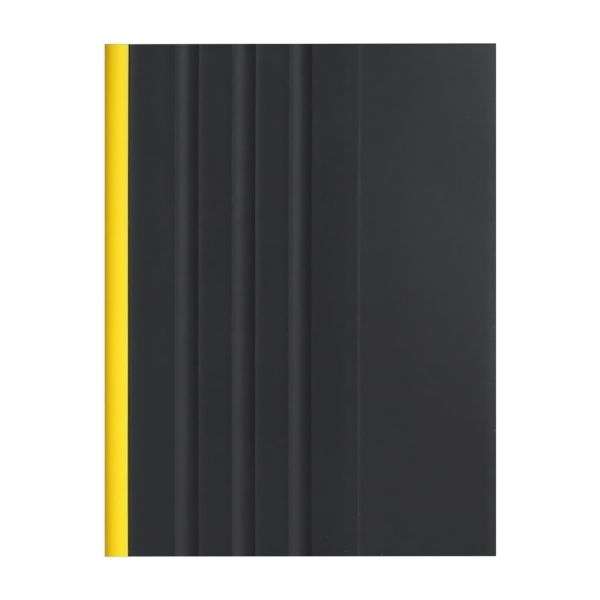 black flexible non slip stair nosing, 40x40mm warning 730-rd-o close up